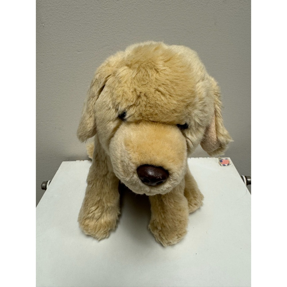 Toys R Us Golden Retriever Plush Dog Stuffed Animal 16 Inch 5F5F4A2 2015‎ Tan